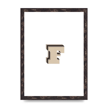 Alphabet Mix Match F" Art For The Home - A3 framed