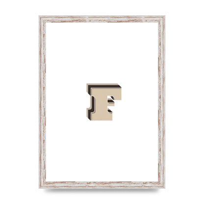 Alphabet Mix Match F" Art For The Home - A3 framed