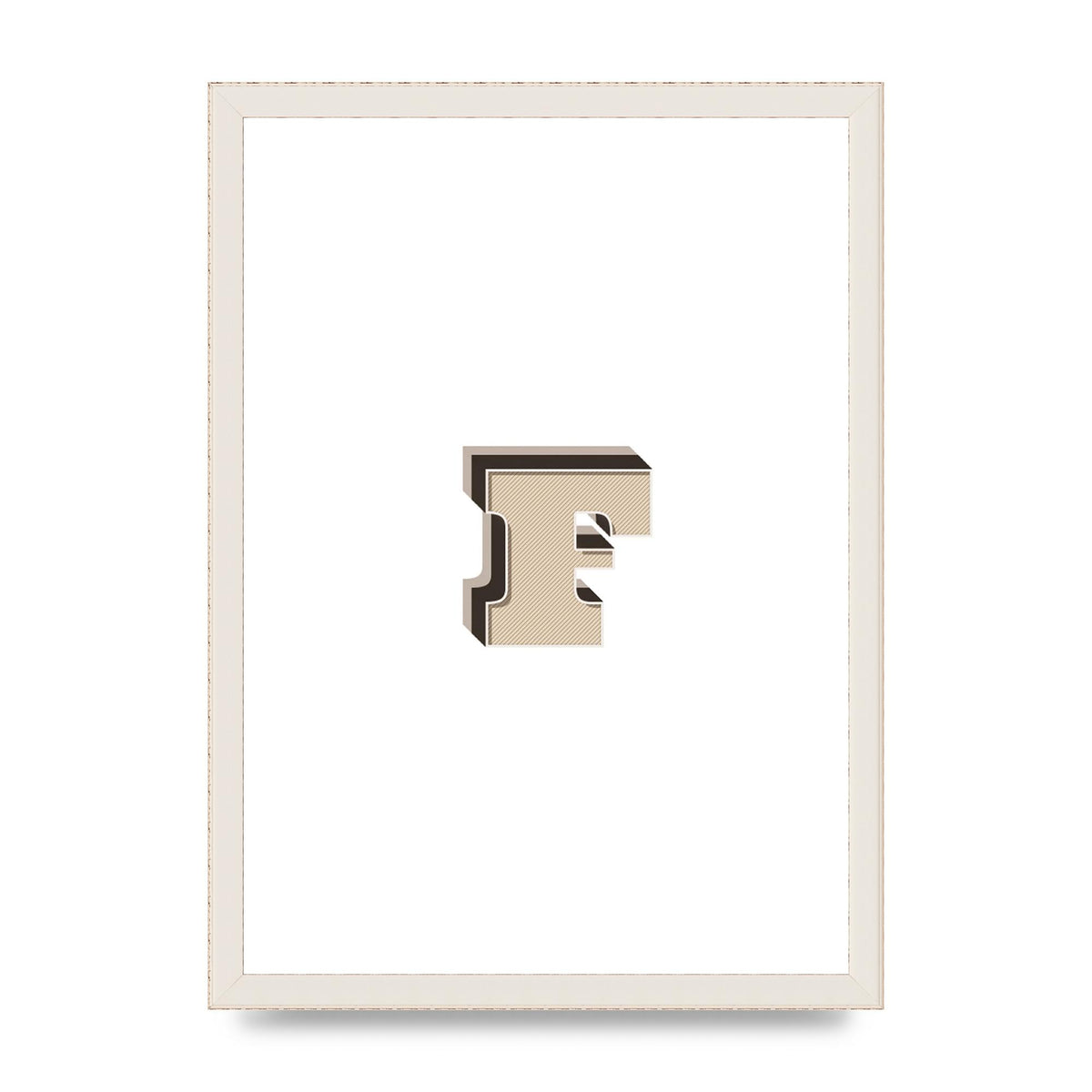 Alphabet Mix Match F" Art For The Home - A3 framed