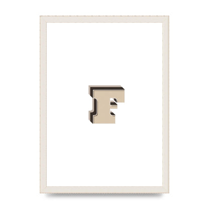 Alphabet Mix Match F" Art For The Home - A3 framed