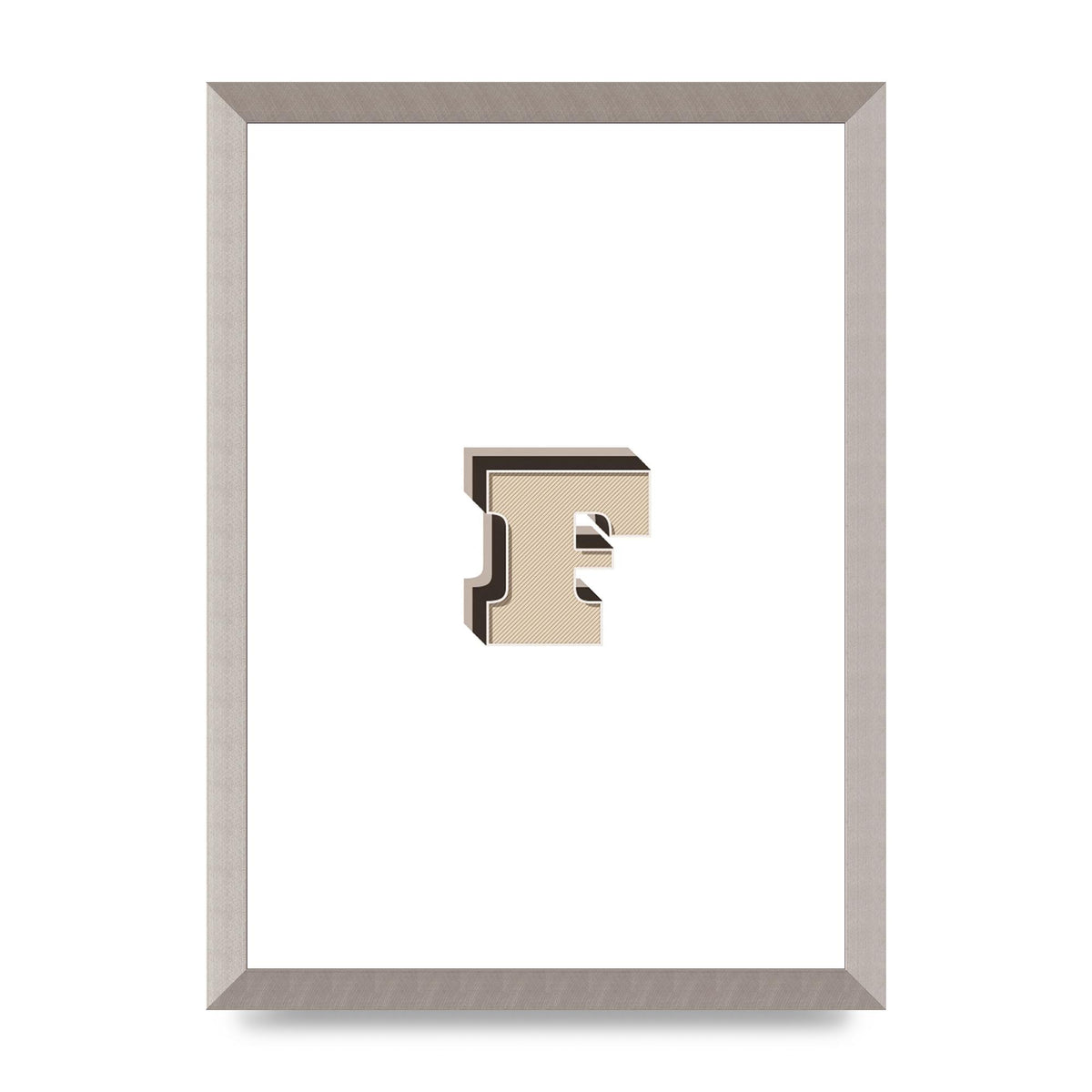 Alphabet Mix Match F" Art For The Home - A3 framed