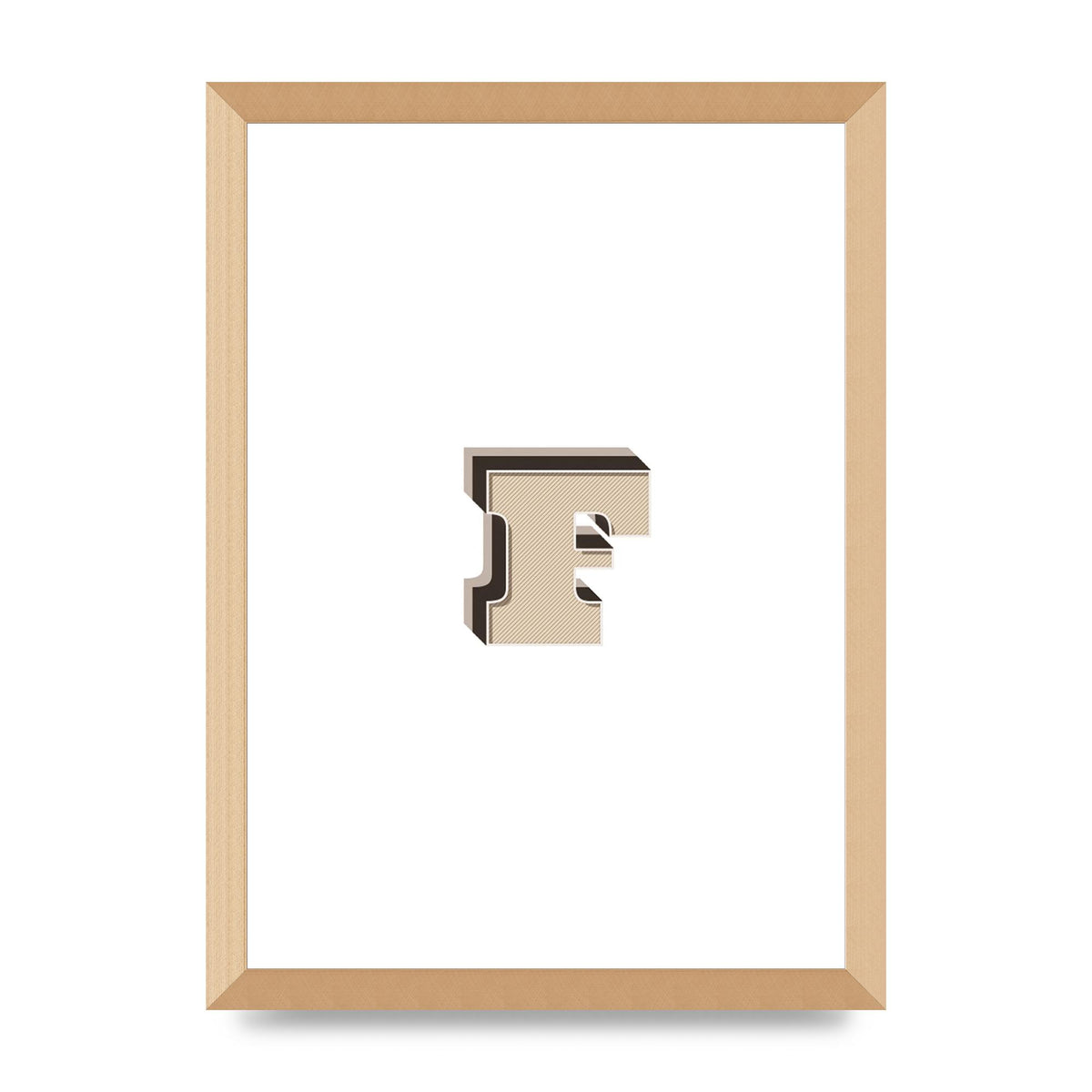 Alphabet Mix Match F" Art For The Home - A3 framed