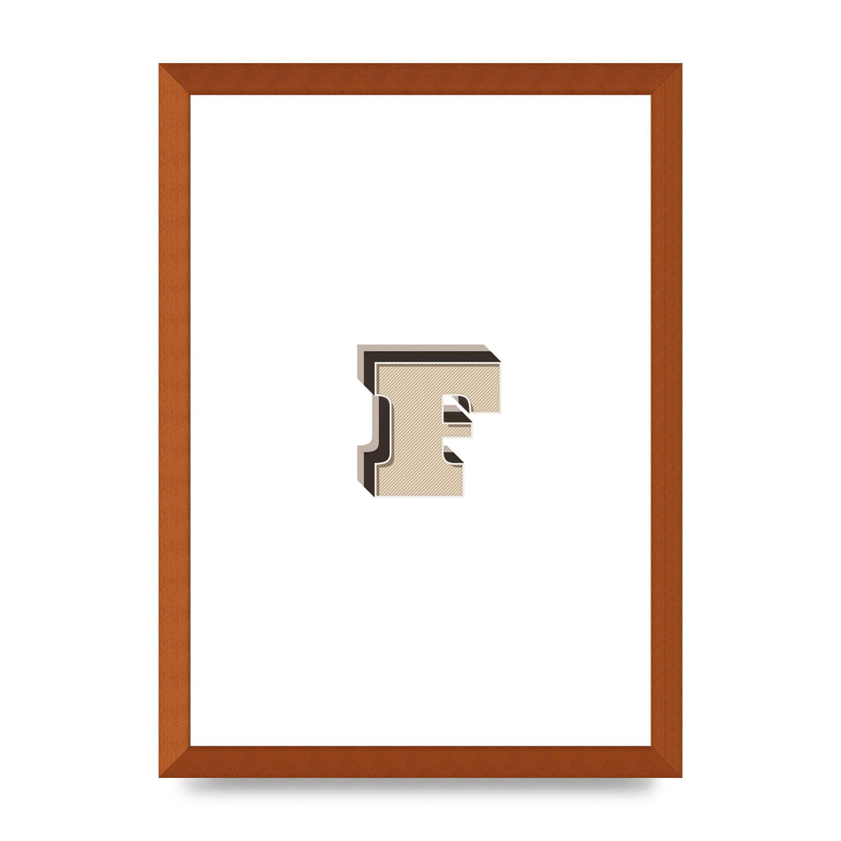 Alphabet Mix Match F" Art For The Home - A3 framed