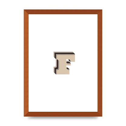Alphabet Mix Match F" Art For The Home - A3 framed