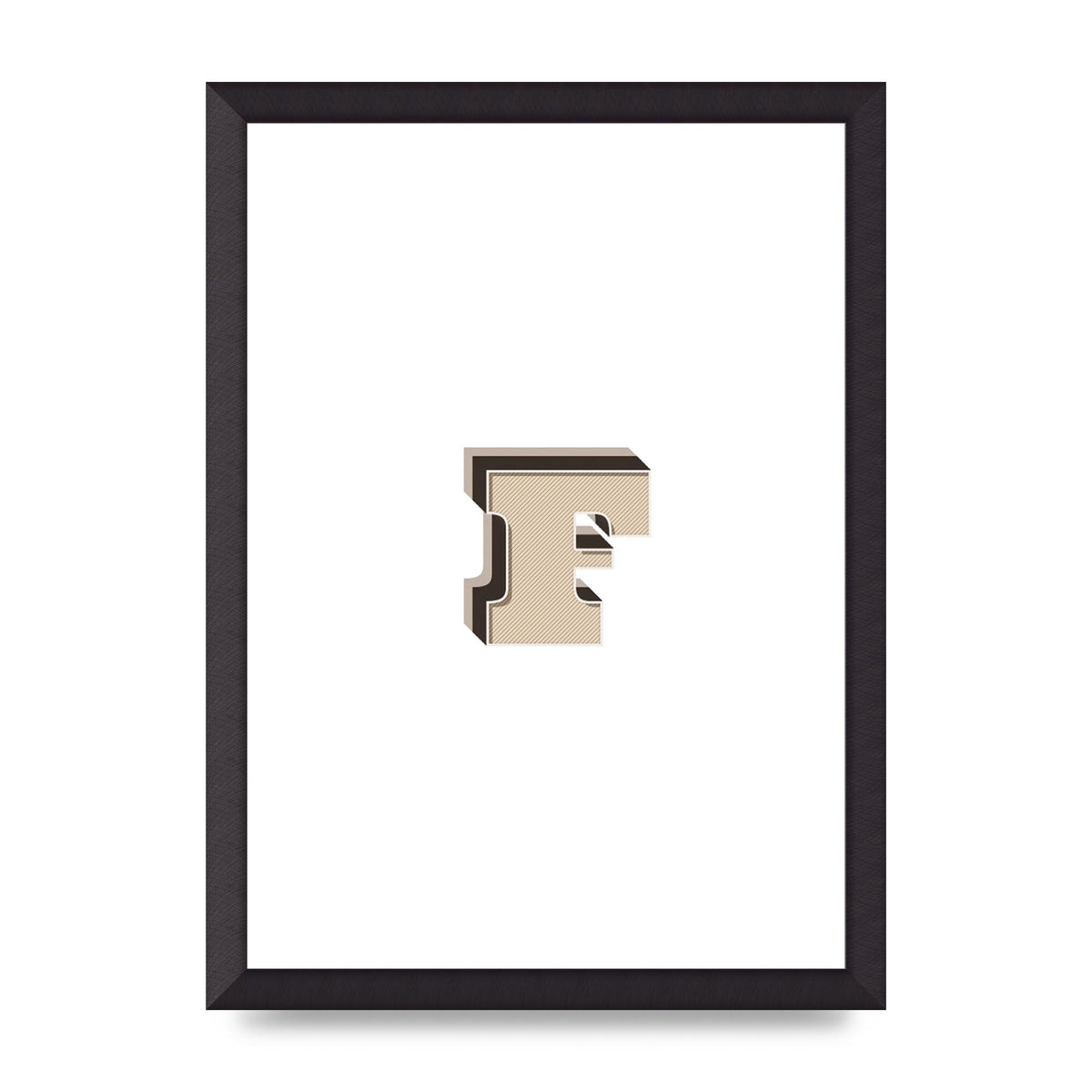 Alphabet Mix Match F" Art For The Home - A3 framed