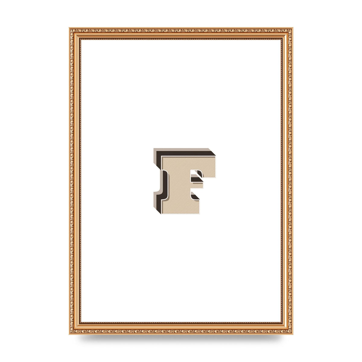 Alphabet Mix Match F" Art For The Home - A3 framed