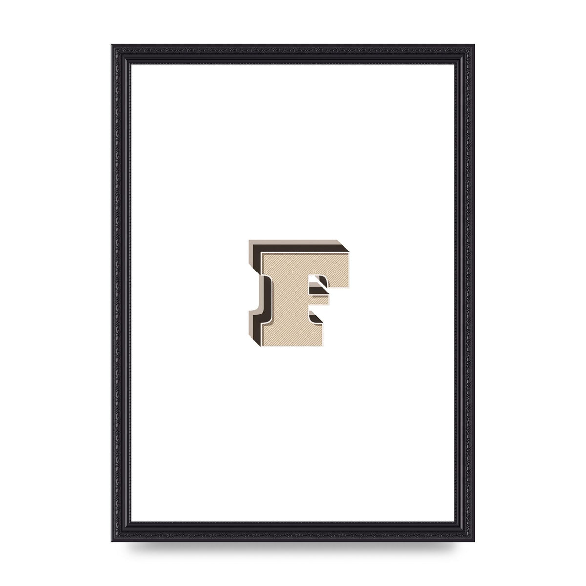 Alphabet Mix Match F" Art For The Home - A3 framed