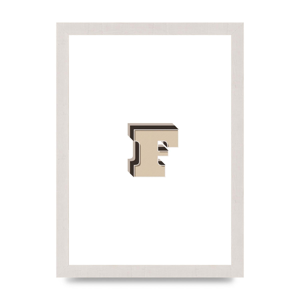 Alphabet Mix Match F" Art For The Home - A4 framed