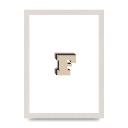 Alphabet Mix Match F" Art For The Home - A4 framed