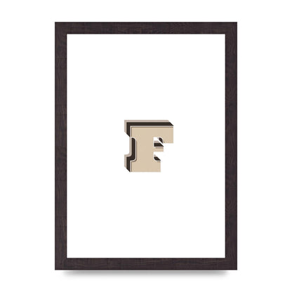 Alphabet Mix Match F" Art For The Home - A4 framed