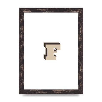 Alphabet Mix Match F" Art For The Home - A4 framed