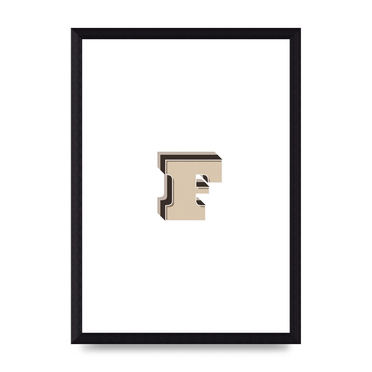 Alphabet Mix Match F" Art For The Home - A4 framed