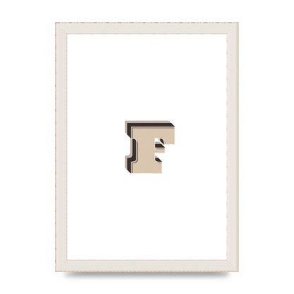 Alphabet Mix Match F" Art For The Home - A4 framed