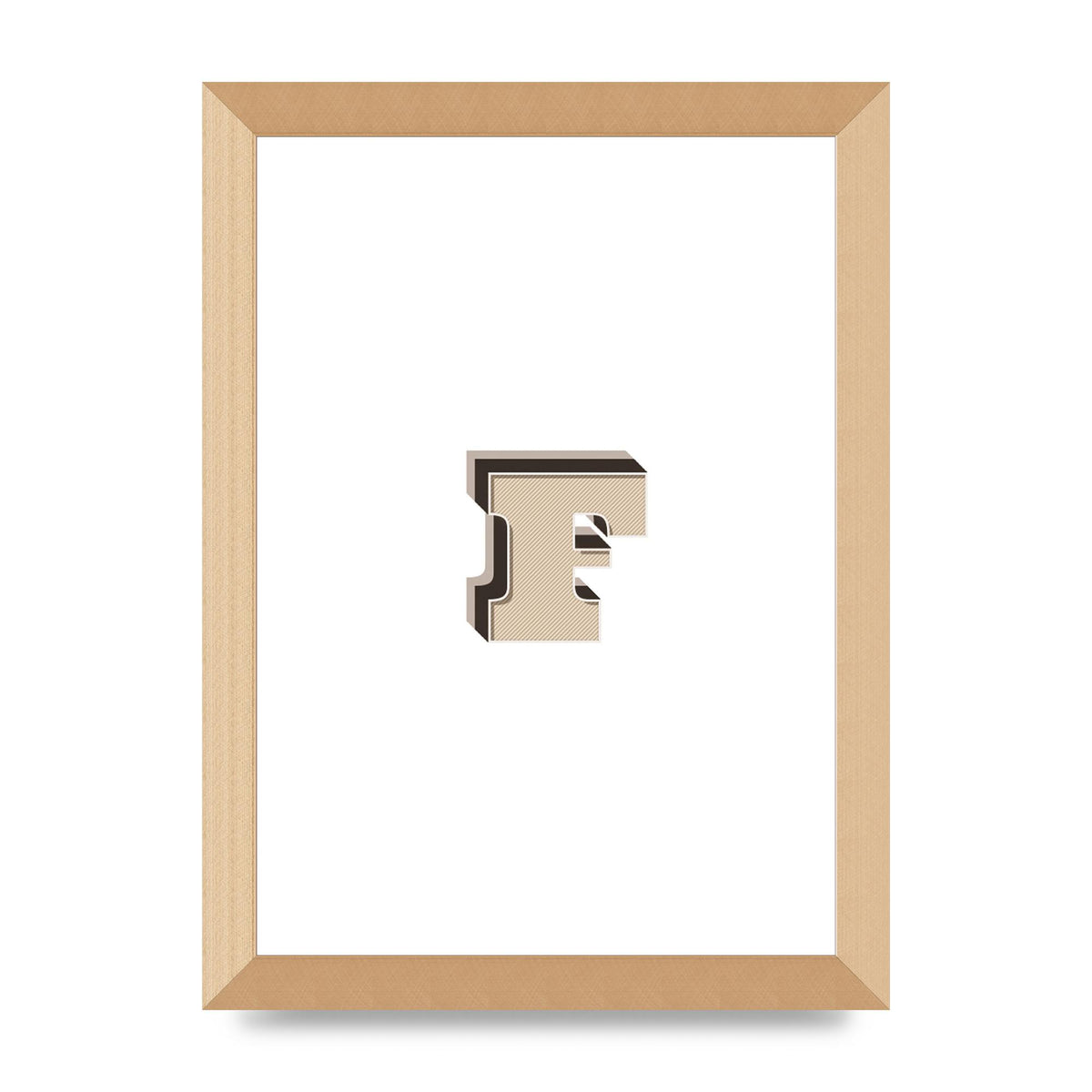 Alphabet Mix Match F" Art For The Home - A4 framed