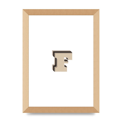 Alphabet Mix Match F" Art For The Home - A4 framed