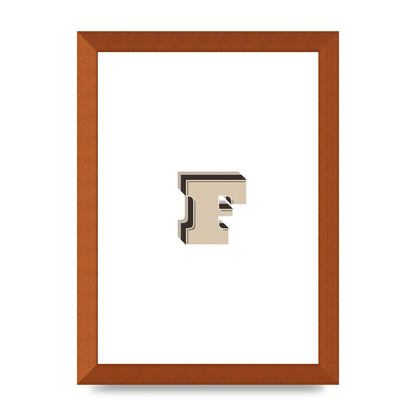 Alphabet Mix Match F" Art For The Home - A4 framed