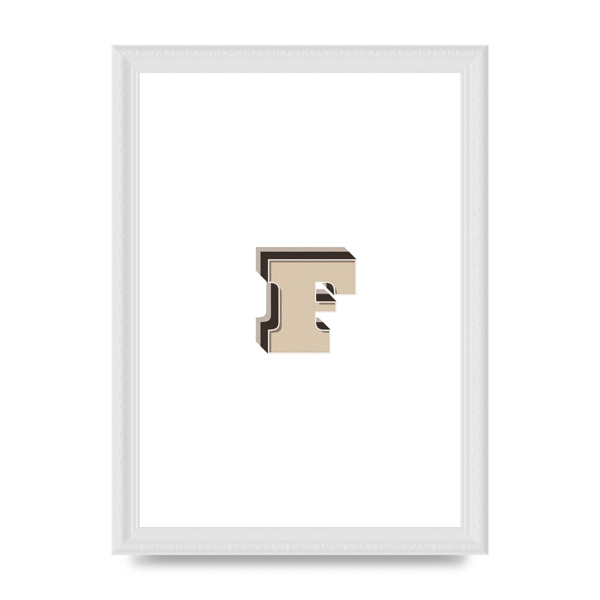 Alphabet Mix Match F" Art For The Home - A4 framed