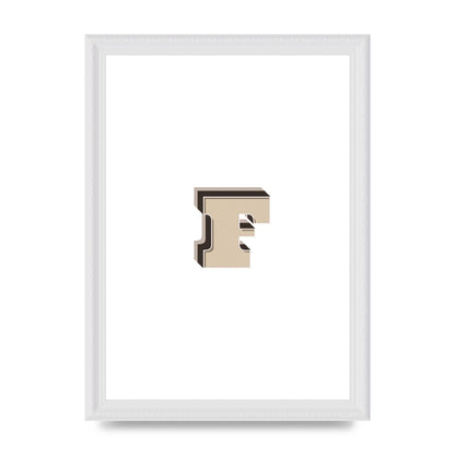 Alphabet Mix Match F" Art For The Home - A4 framed