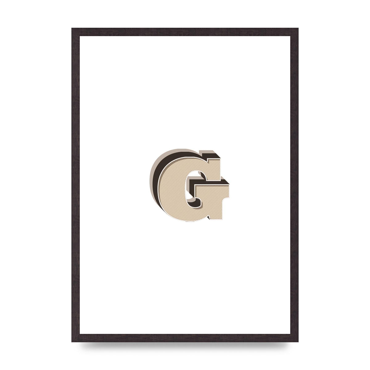 Alphabet Mix Match G" Printed Poster - A2 framed