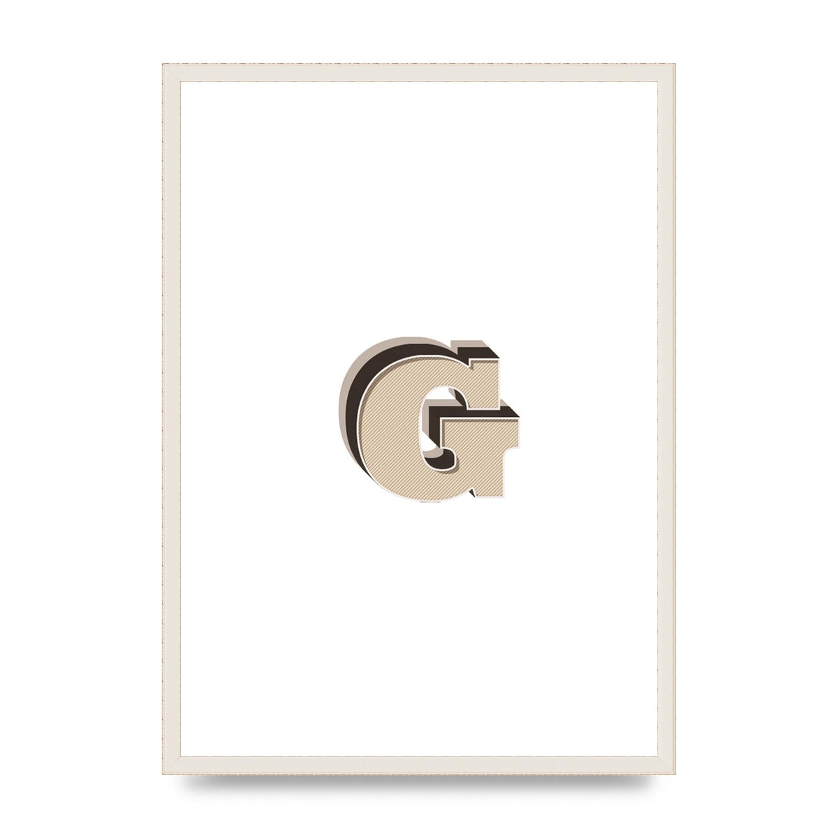 Alphabet Mix Match G" Printed Poster - A2 framed