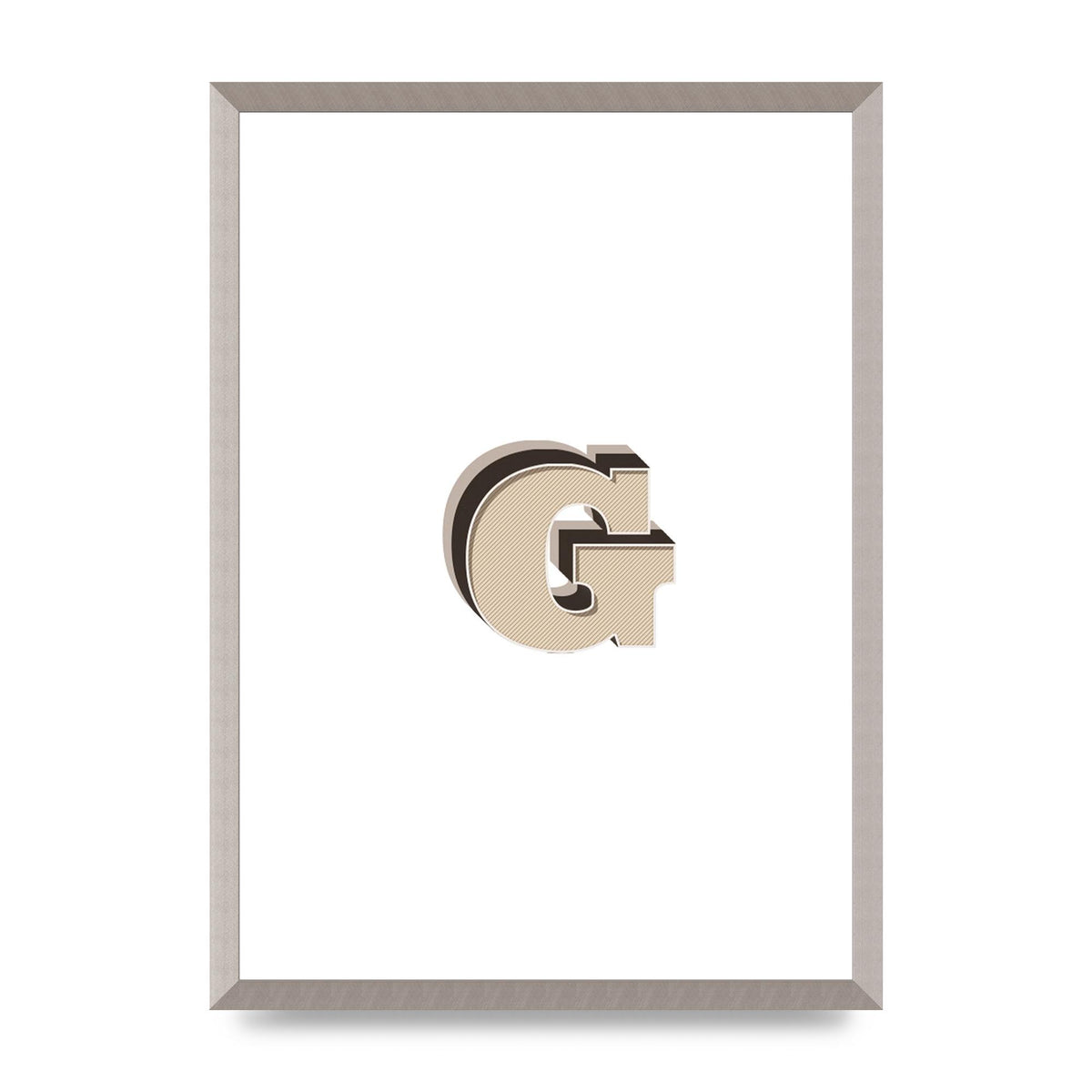 Alphabet Mix Match G" Printed Poster - A2 framed