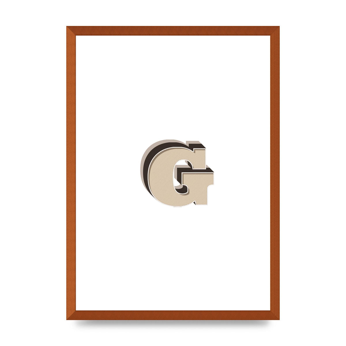 Alphabet Mix Match G" Printed Poster - A2 framed