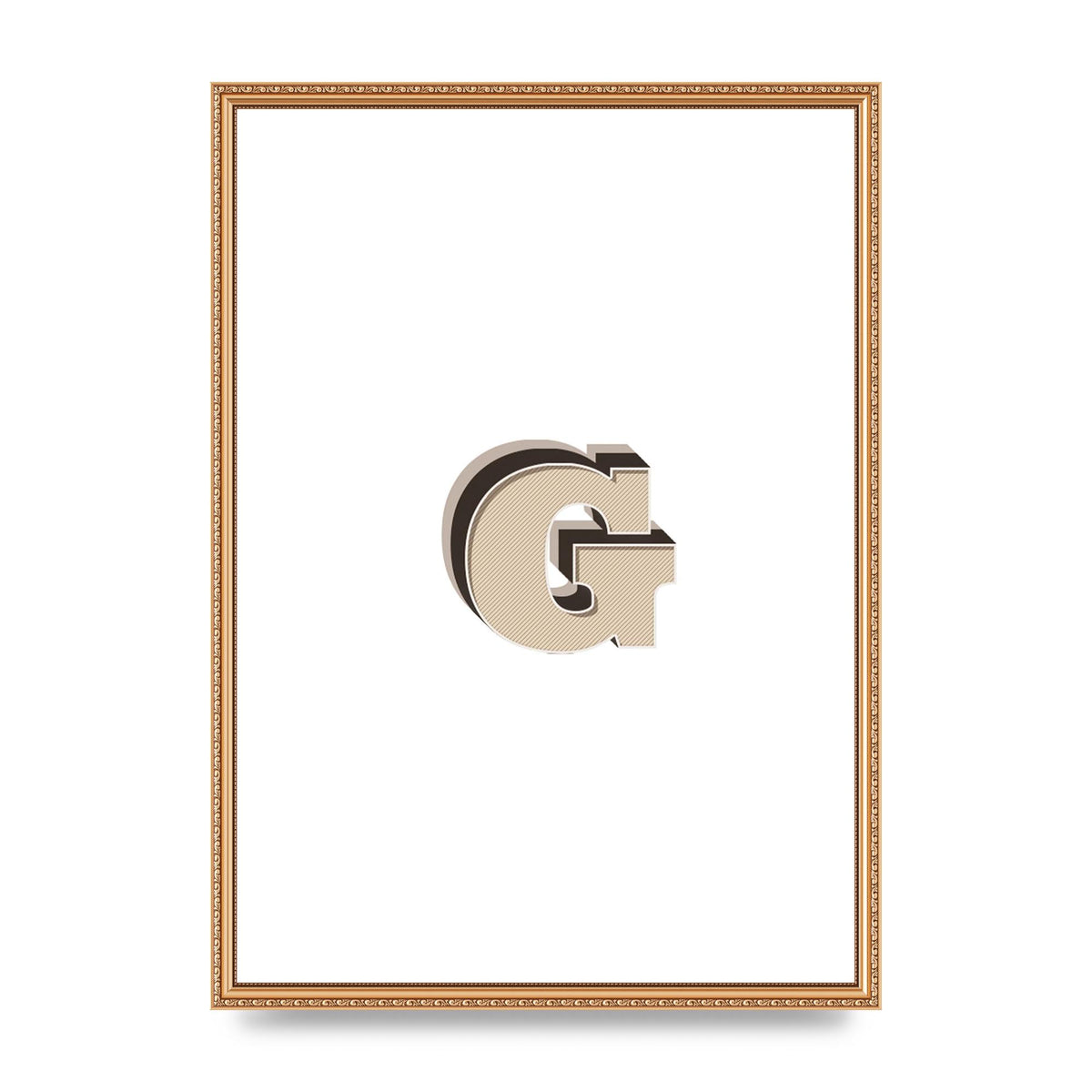 Alphabet Mix Match G" Printed Poster - A2 framed