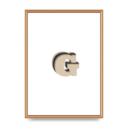 Alphabet Mix Match G" Printed Poster - A2 framed