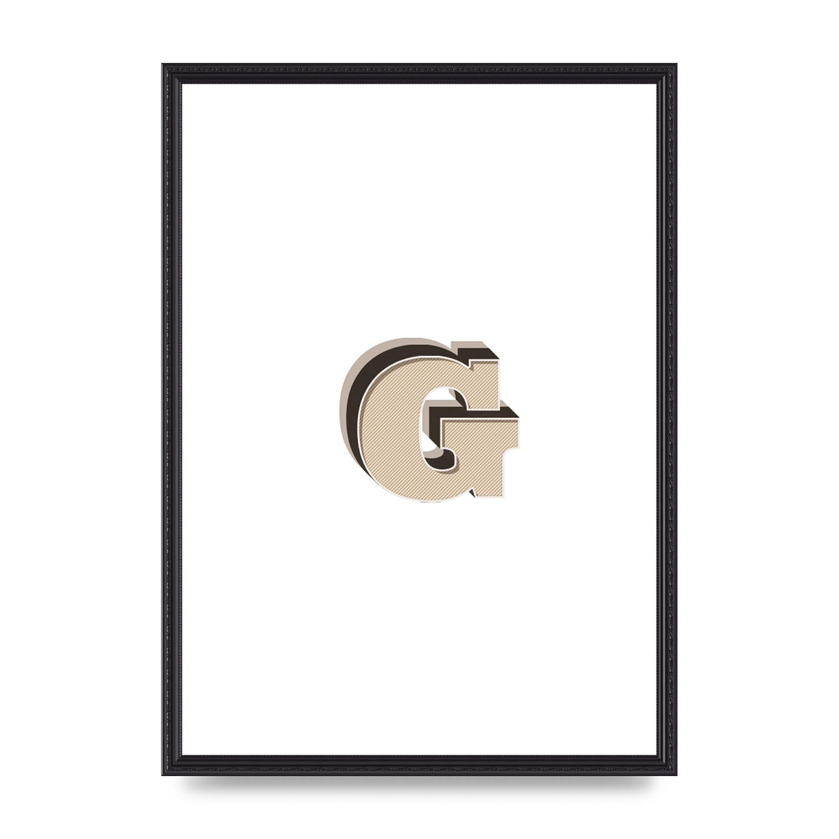 Alphabet Mix Match G" Printed Poster - A2 framed