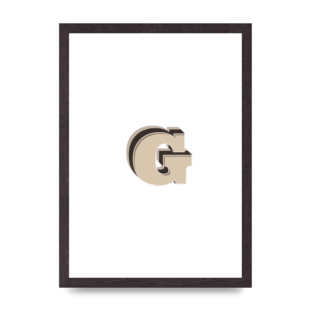 Alphabet Mix Match G" Printed Poster - A3 framed