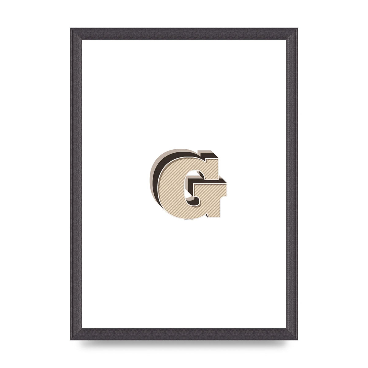 Alphabet Mix Match G" Printed Poster - A3 framed