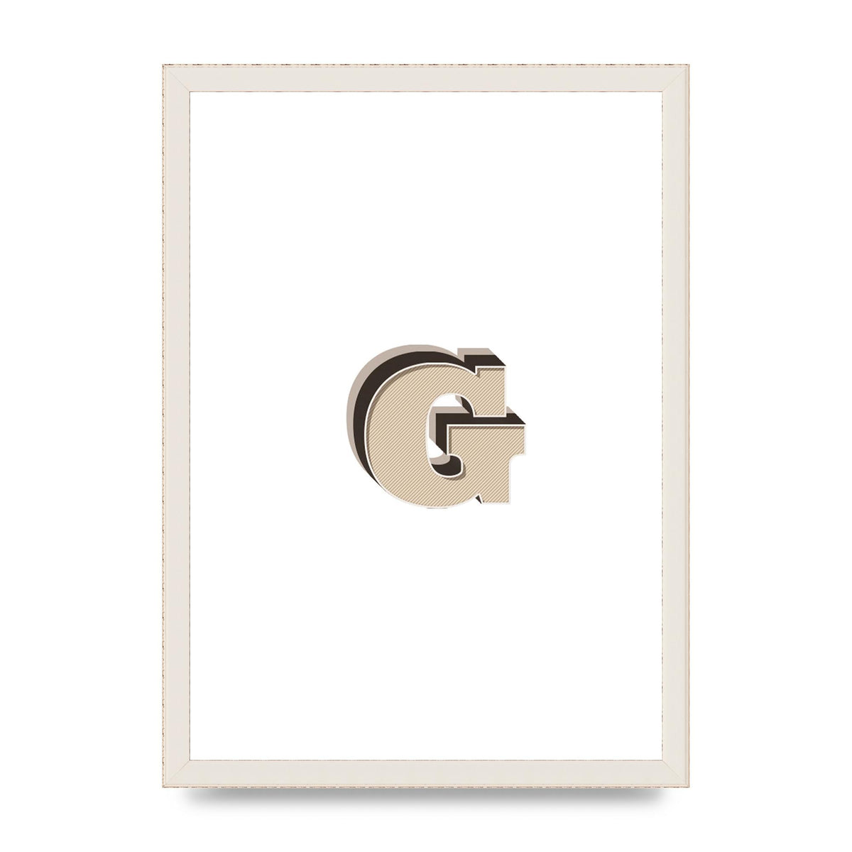Alphabet Mix Match G" Printed Poster - A3 framed
