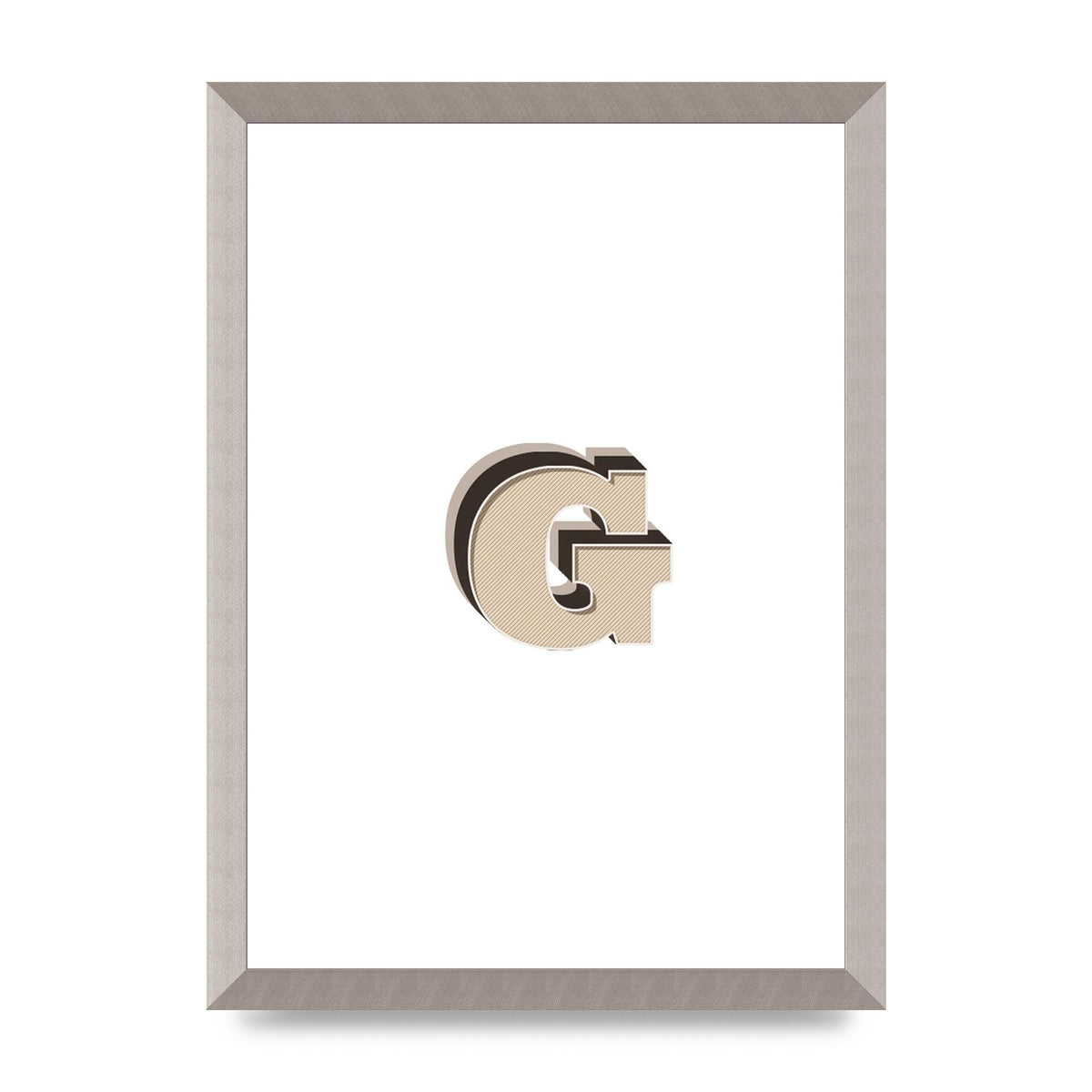 Alphabet Mix Match G" Printed Poster - A3 framed