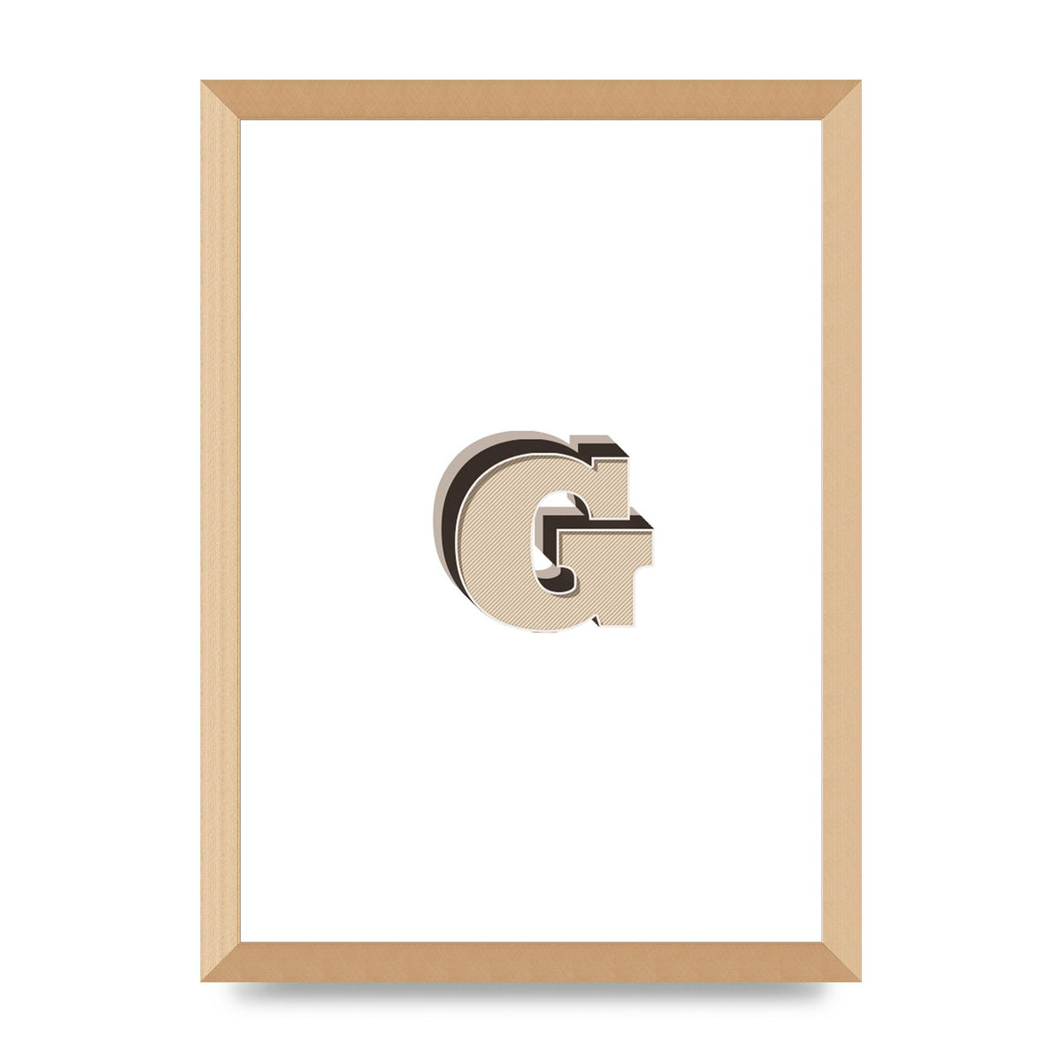 Alphabet Mix Match G" Printed Poster - A3 framed