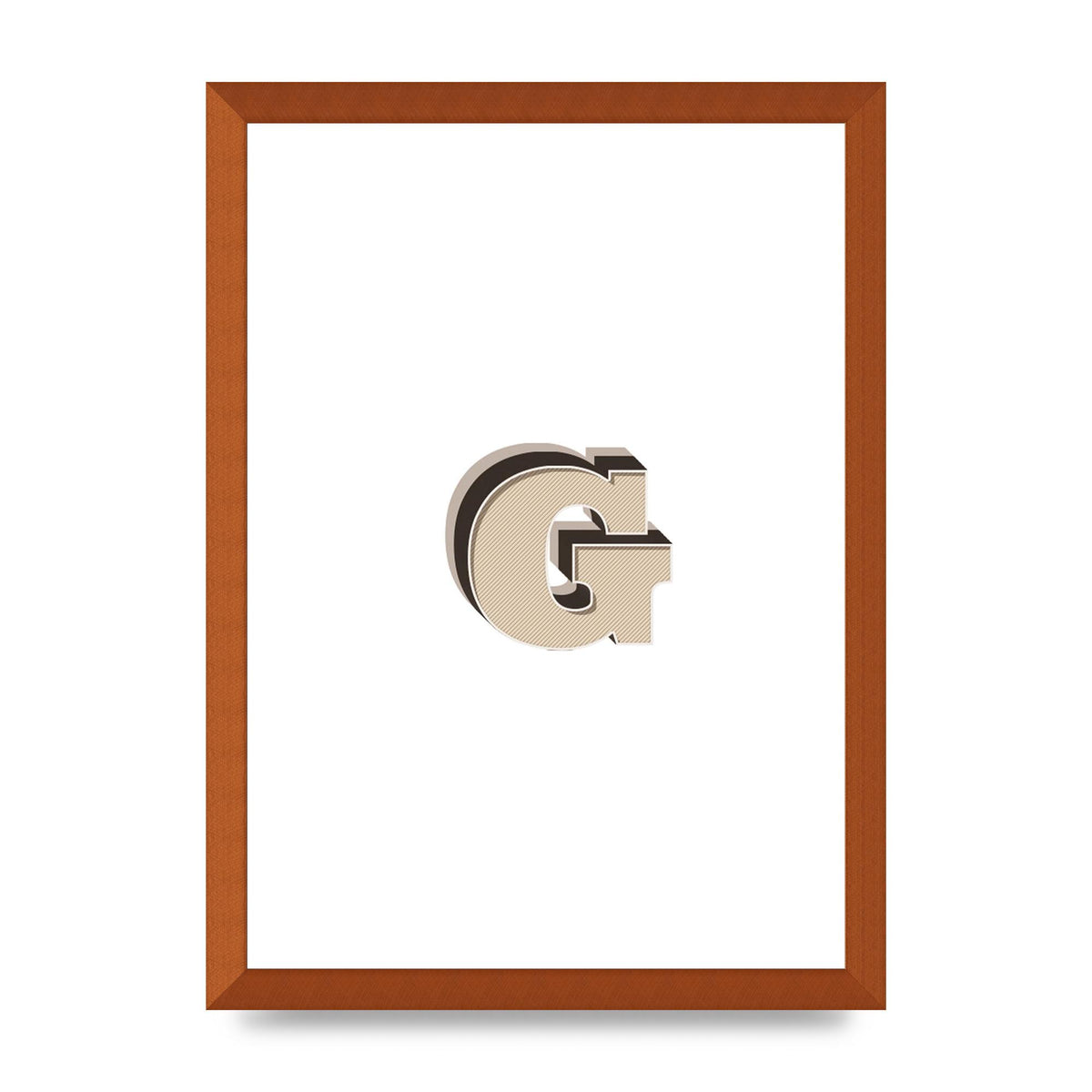 Alphabet Mix Match G" Printed Poster - A3 framed