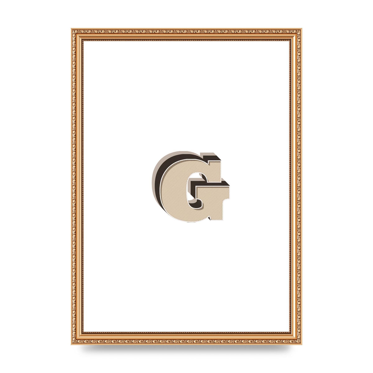 Alphabet Mix Match G" Printed Poster - A3 framed