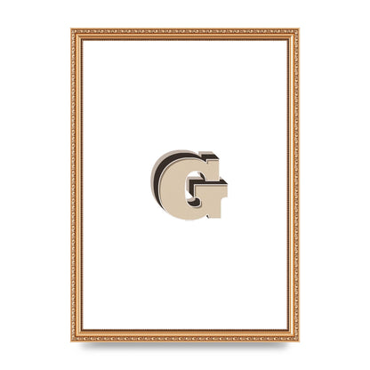 Alphabet Mix Match G" Printed Poster - A3 framed