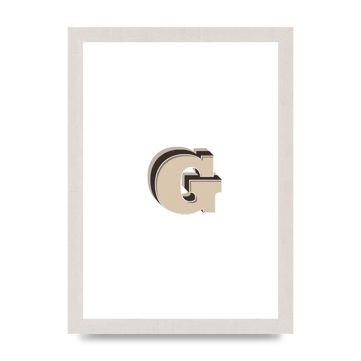 Alphabet Mix Match G" Printed Poster - A4 framed