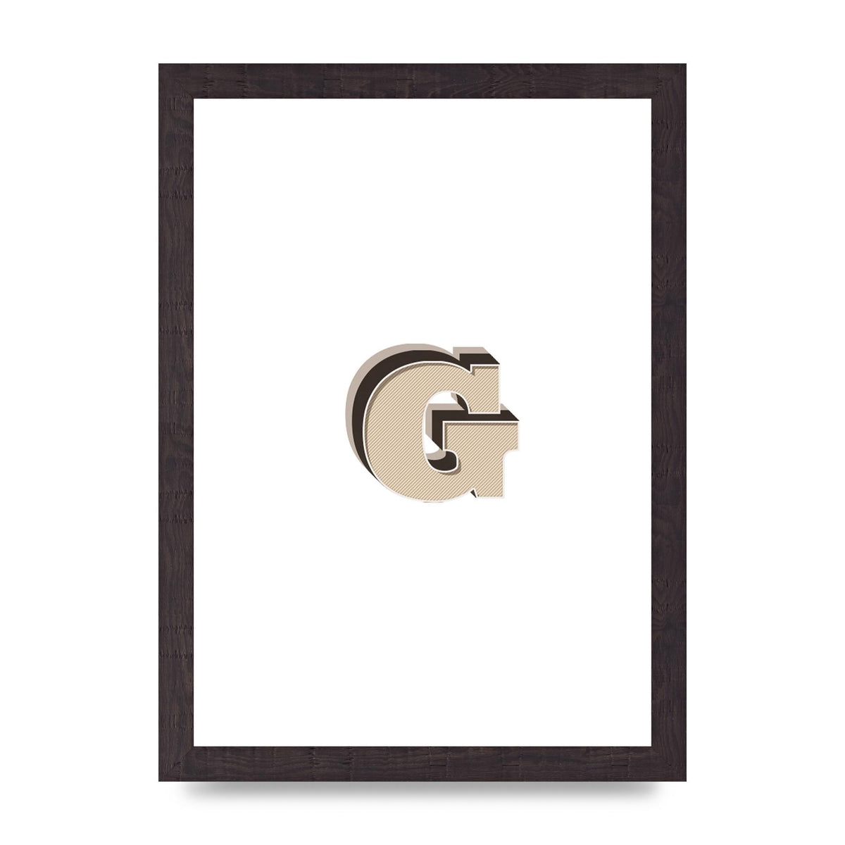 Alphabet Mix Match G" Printed Poster - A4 framed