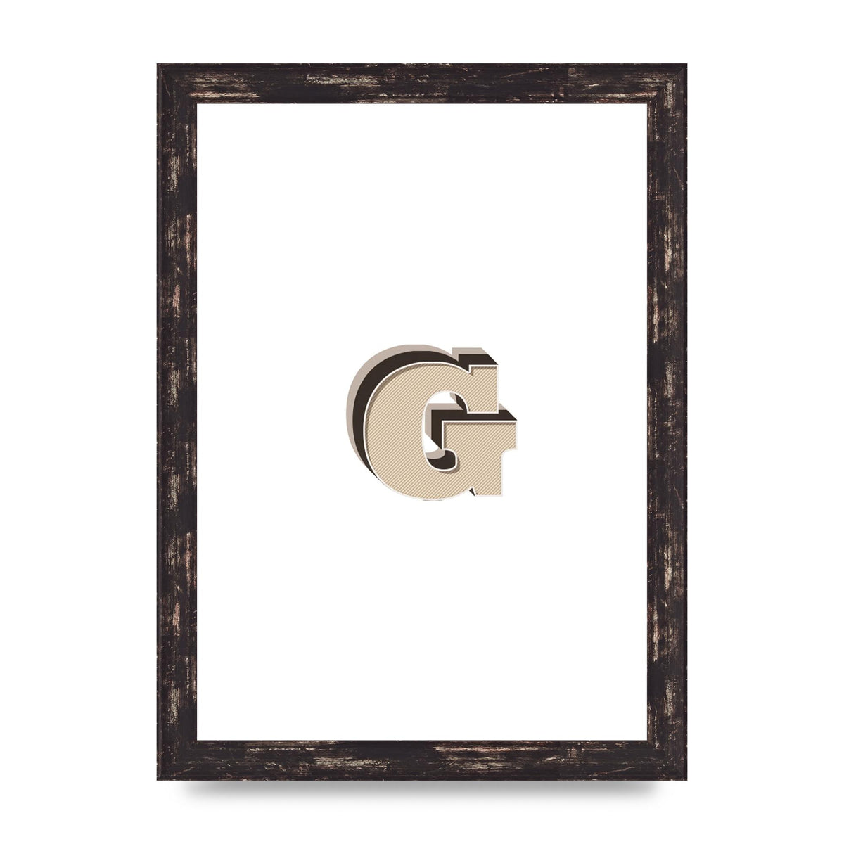 Alphabet Mix Match G" Printed Poster - A4 framed