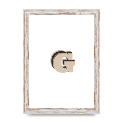 Alphabet Mix Match G" Printed Poster - A4 framed