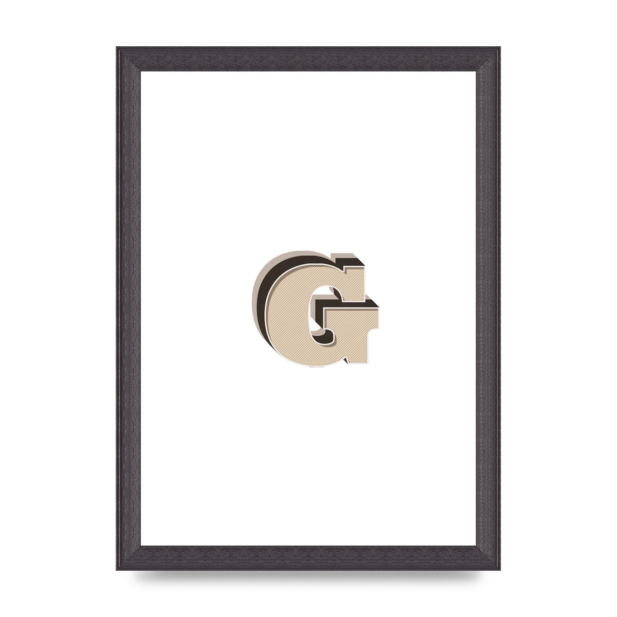 Alphabet Mix Match G" Printed Poster - A4 framed