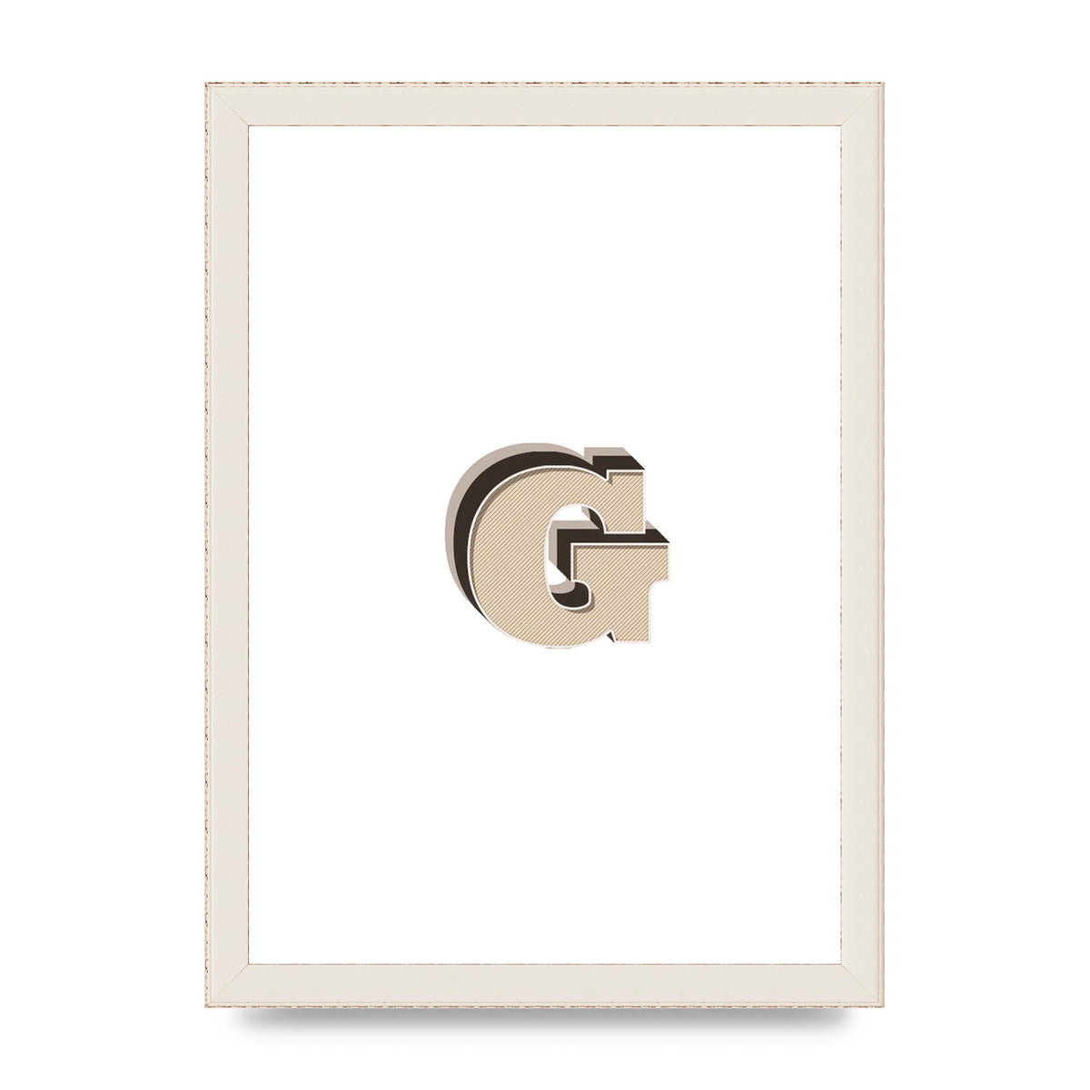 Alphabet Mix Match G" Printed Poster - A4 framed