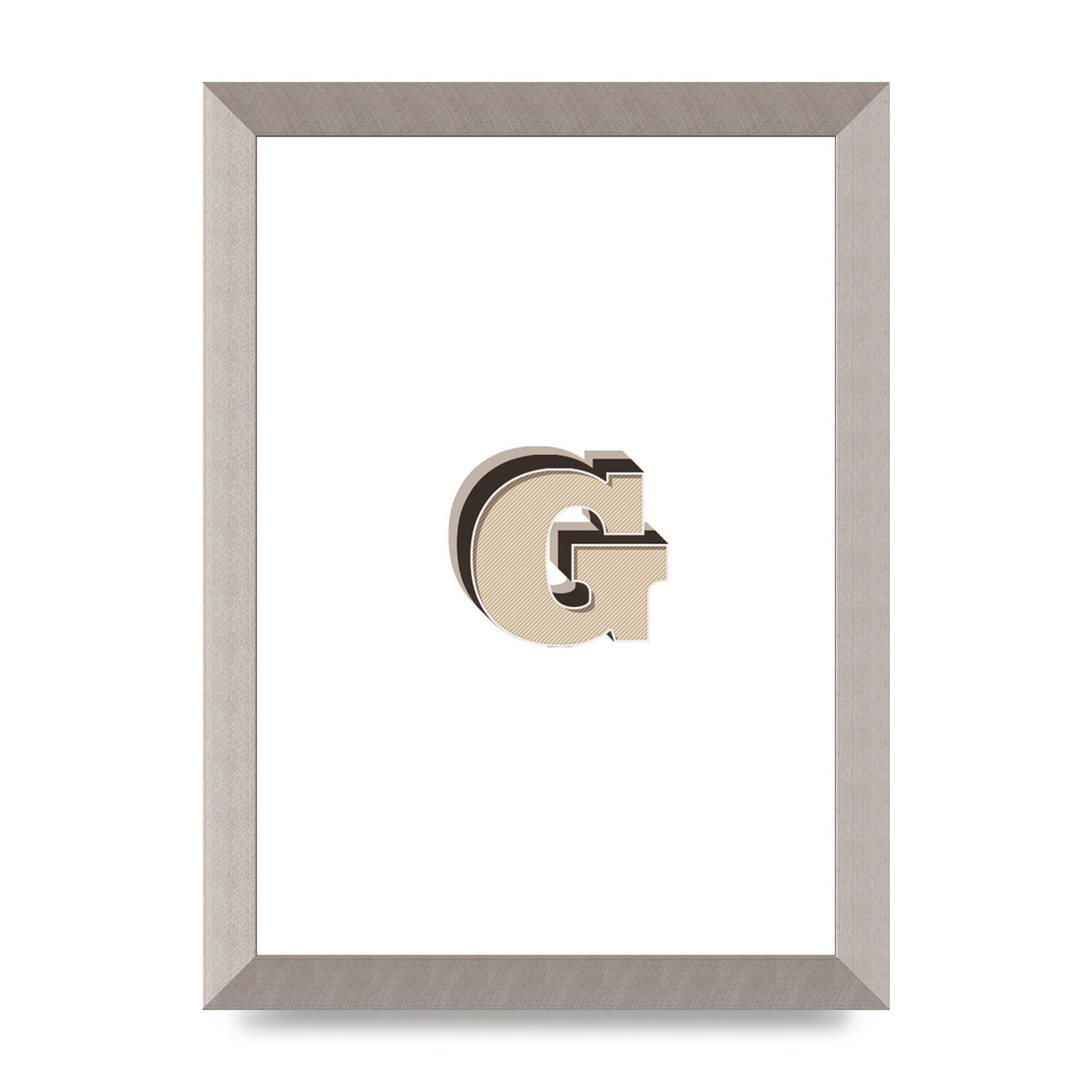 Alphabet Mix Match G" Printed Poster - A4 framed