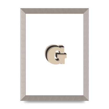 Alphabet Mix Match G" Printed Poster - A4 framed