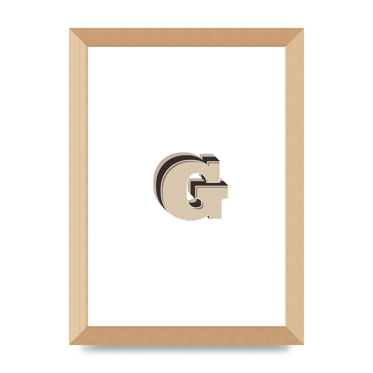 Alphabet Mix Match G" Printed Poster - A4 framed