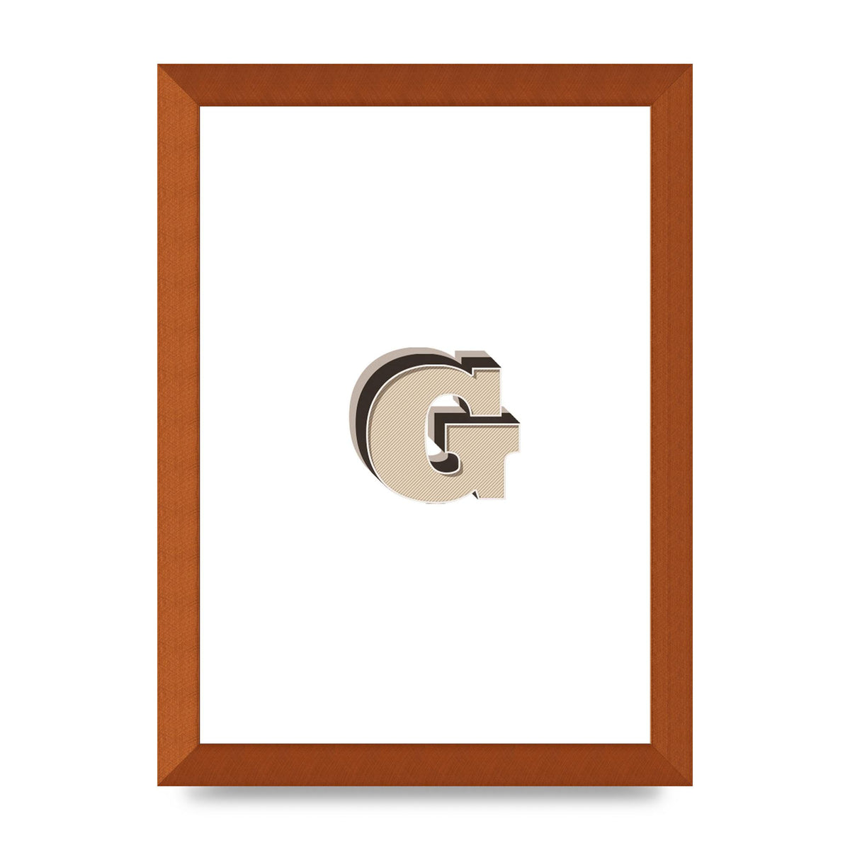 Alphabet Mix Match G" Printed Poster - A4 framed