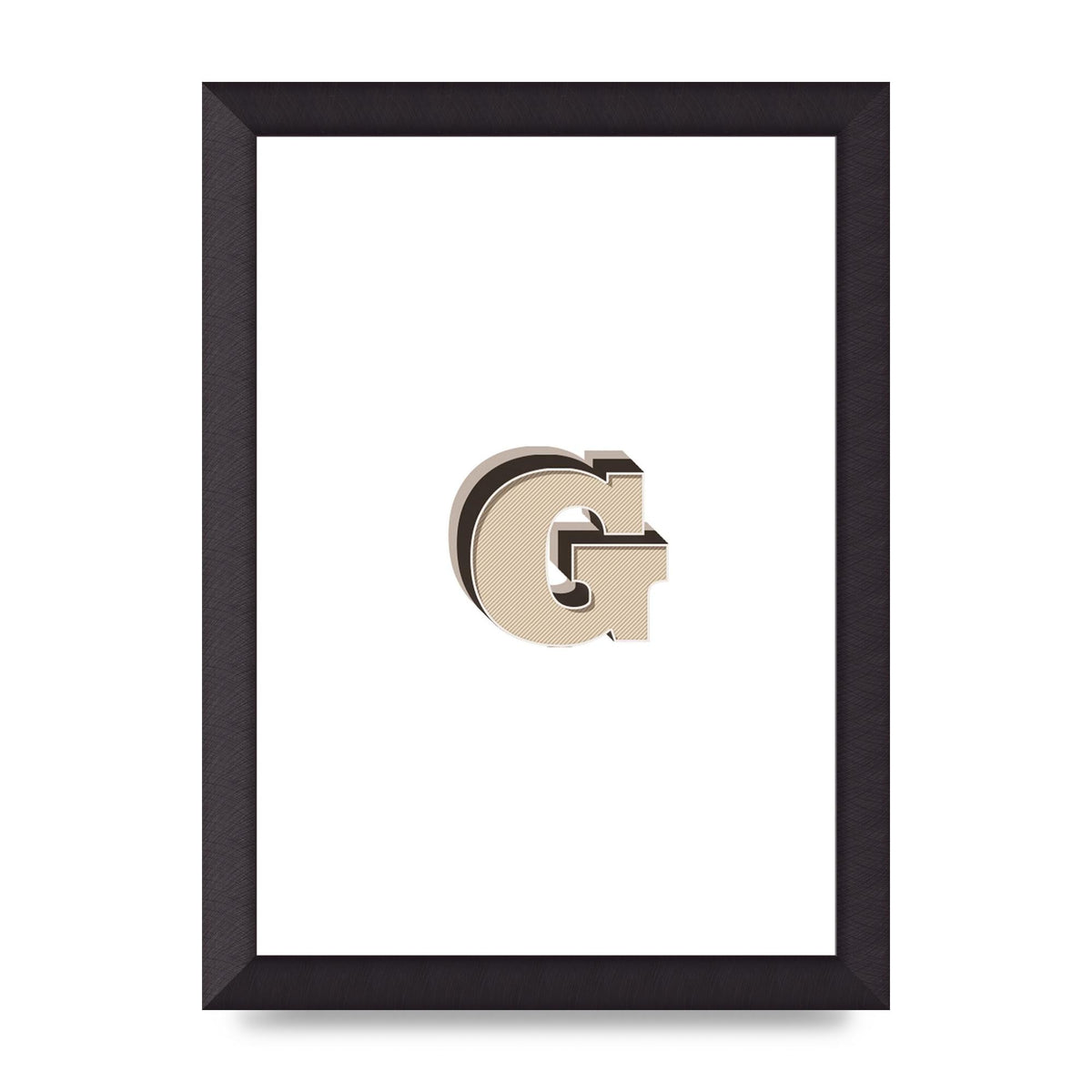 Alphabet Mix Match G" Printed Poster - A4 framed