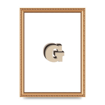 Alphabet Mix Match G" Printed Poster - A4 framed