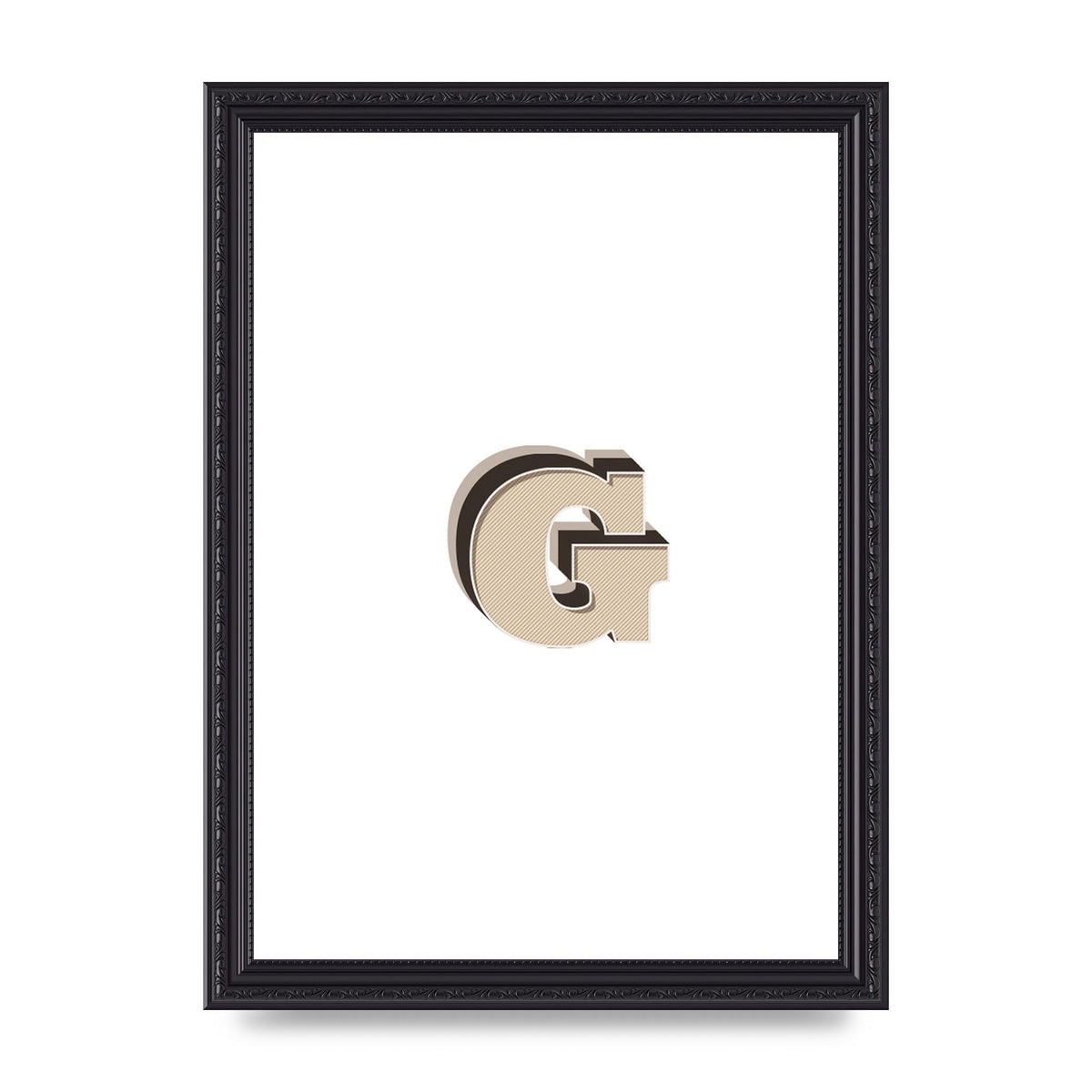 Alphabet Mix Match G" Printed Poster - A4 framed